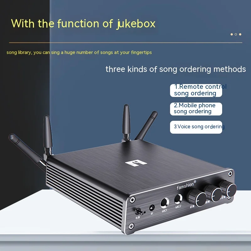 Ktv Player Jukebox Home Karaoke Karaoke Microfono Wireless Canto Connettore Amplificatore Audio A1