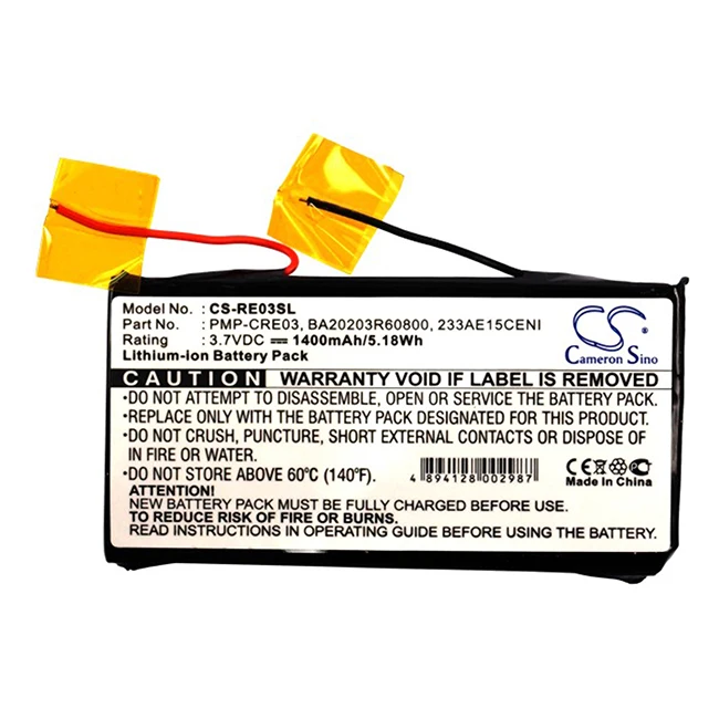 Batteria Cameron Sino 1400Mah Per Laboratori Creativi Nomad Jukebox Zen Dap-Hdd004 Muslimexayal Pmp-Cre03