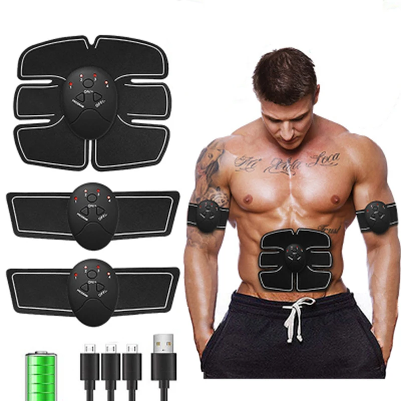 Ems Wireless Muscle Stimulator Cintura Tonificante Addominale Toner Muscolare Body Muscle Fitness Trainer Per Addome Braccio Gamba Unisex 2020