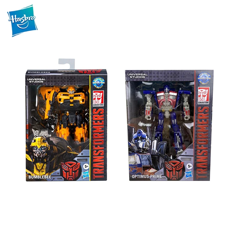 In Magazzino Original Strappo Transformer Universal Studio Bumblebee Optimus Prime Anime Figure Action Figures Model Toys