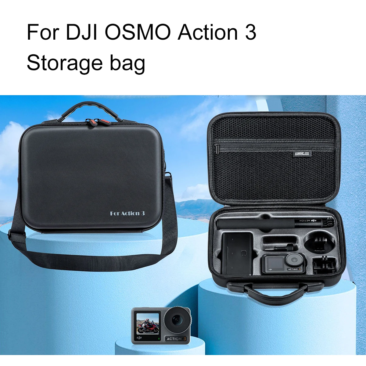 Per Dji Osmo Action 3 Storage Bag Sports Camera Set A Tutto Tondo Accessori Borsa Per Dji Osmo Action 3 Case