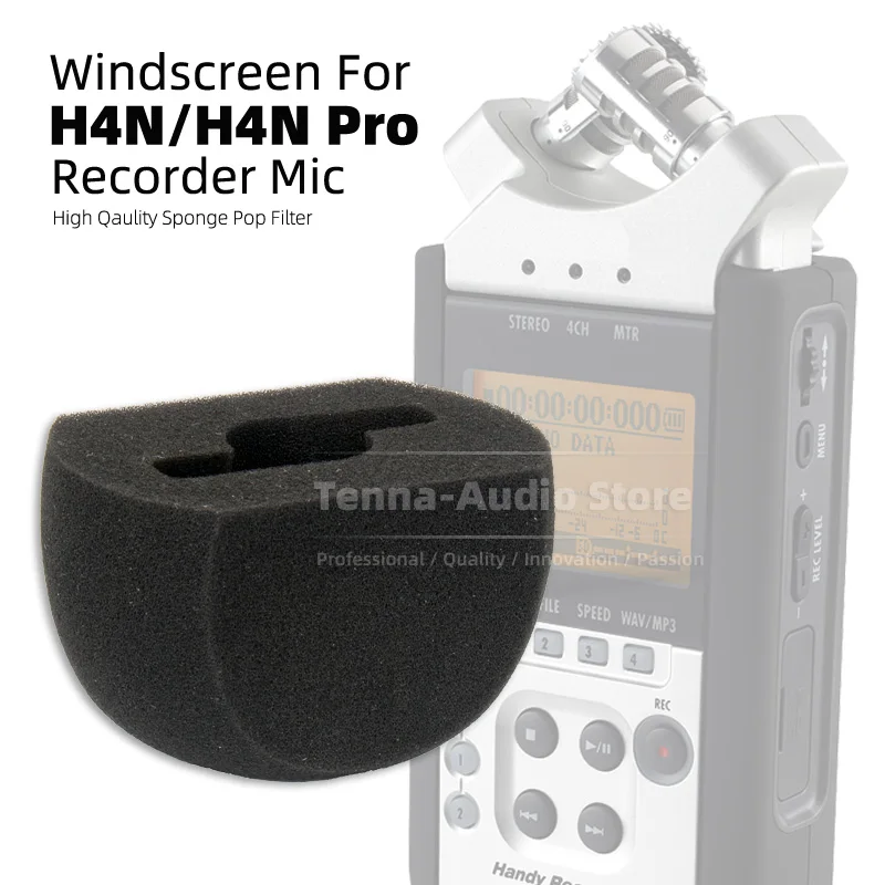 Registratore Parabrezza Microfono Schiuma Spugna Copertura Per Zoom H4N H 4 H4 N 4N Pro Penna Di Registrazione Handy Mic Pop Filtro Parabrezza
