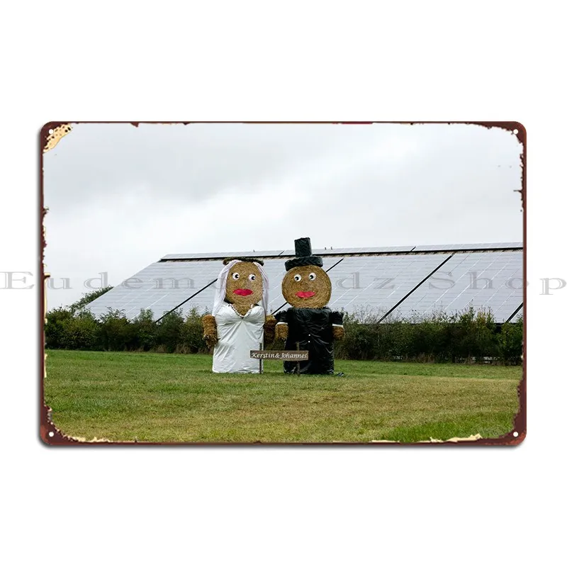 Just Married Puppets Stars Targa In Metallo Arrugginito Living Room Wall Decor Design Classic Tin Sign Poster