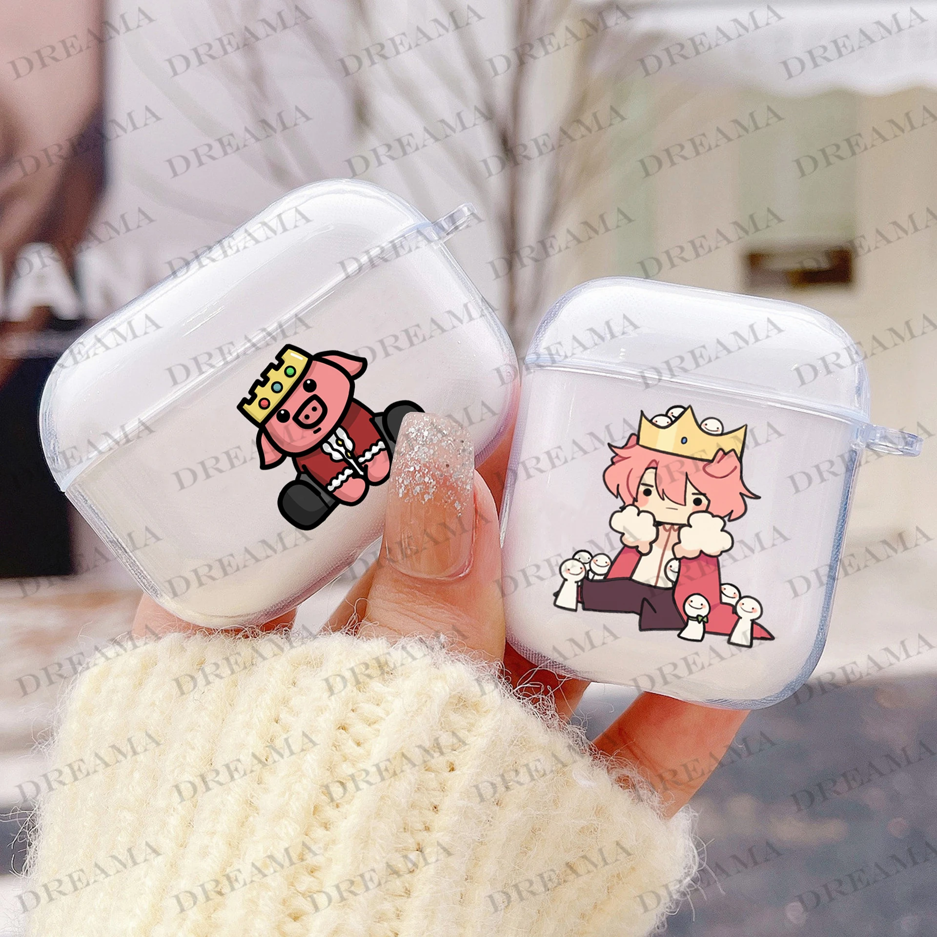 Rip Technoblade Never Dies Transparent Tpu Case For Apple Airpods Pro 3 2 1 Earphone Cover Technoblade Airpod Cases