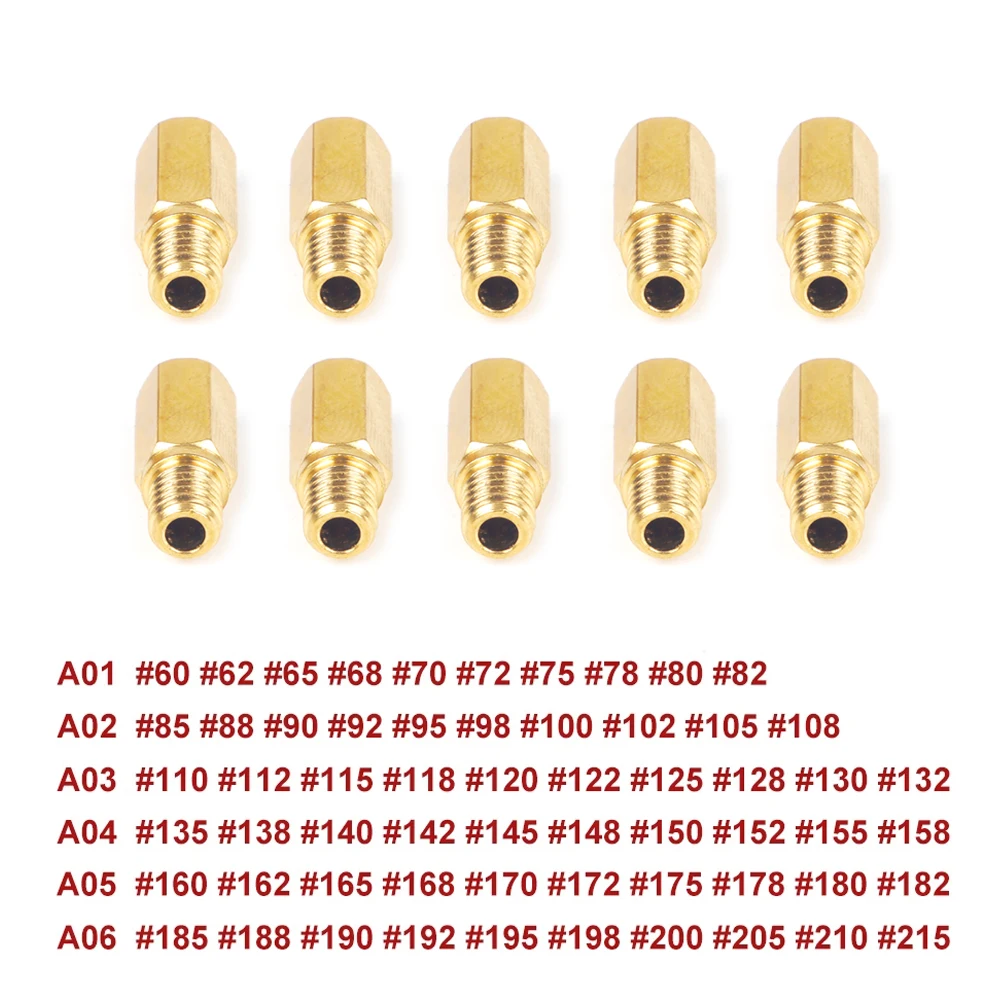 M5 Main Jets Carb Parts 99101-357 Per Keihin Oko/Koso/Pwk/Bd/Crs/ Fcr/Fcr-Max/Pd/Pe/ Pj/Pwm,Ke 10 Pz/Set Carburatore Moto