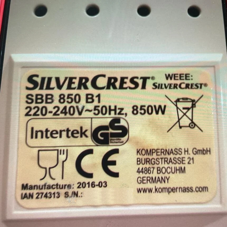 2 Pz 100% Nuova Cinghia Di Ricambio Per Silvercrest-Sbb 850 B1/Sbb850B1/Sbb850-B1 Macchina Per Il Pane