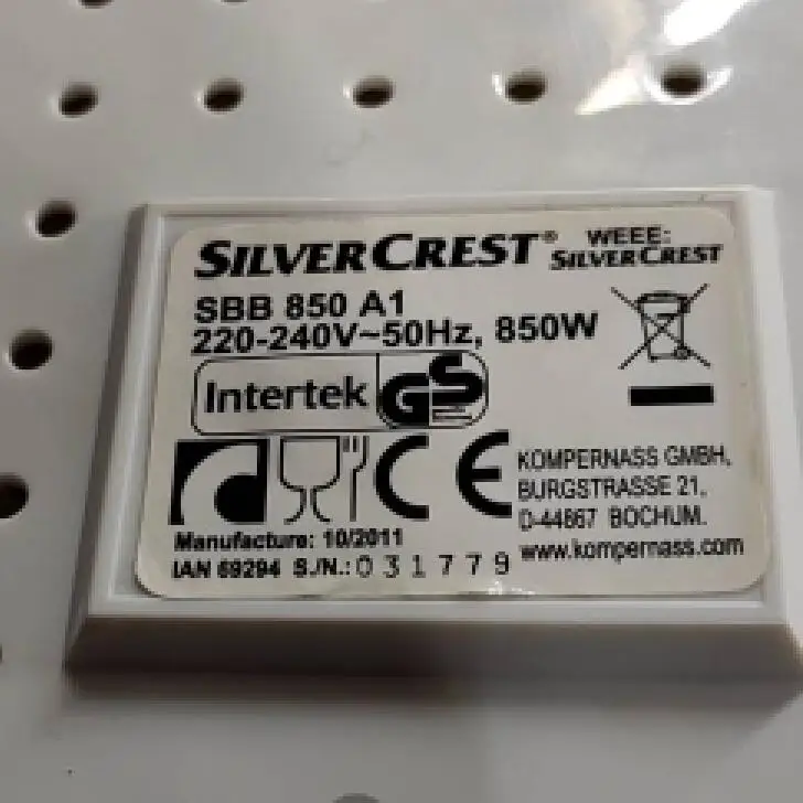 2 Pz 100% Nuova Cinghia Di Ricambio Per Silvercrest-Sbb 850 A1/Sbb850A1/Sbb850-A1 Macchina Per Il Pane
