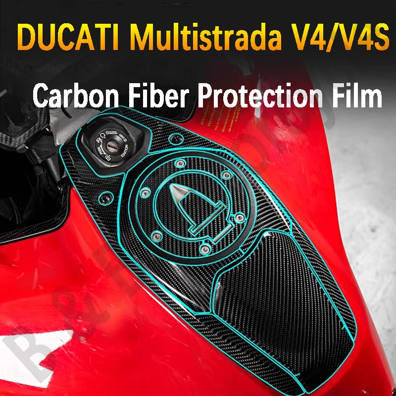 Per Ducati Multistrada V4 Sticker Adesivo In Fibra Di Carbonio Decorativo Impermeabile Per Adesivo Protettivo Ducati Multistrada V4S