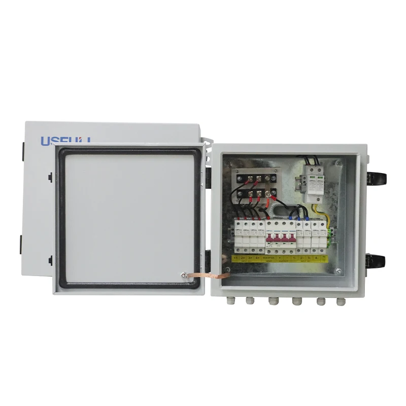 Usfull Ip6 Pv Array Combinatore Box In 1 Out Strings Iron Shell Pv