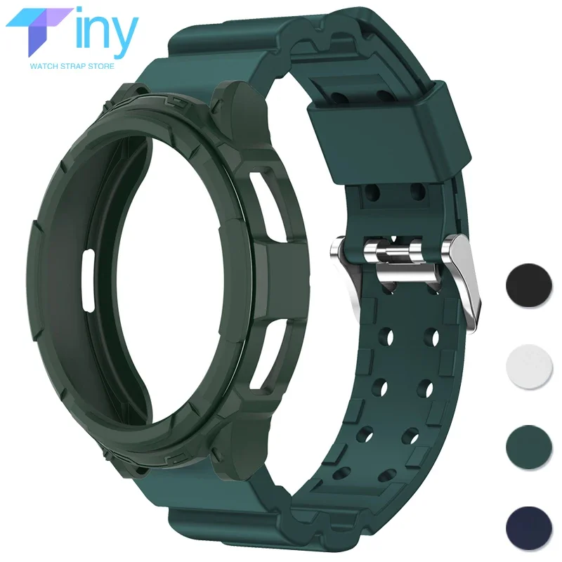 Custodia + Cinturino Per Samsung Galaxy Watch 6 Classic 43Mm 47Mm Cinturino In Silicone Per Galaxy Watch 6 Classic Correa Protective