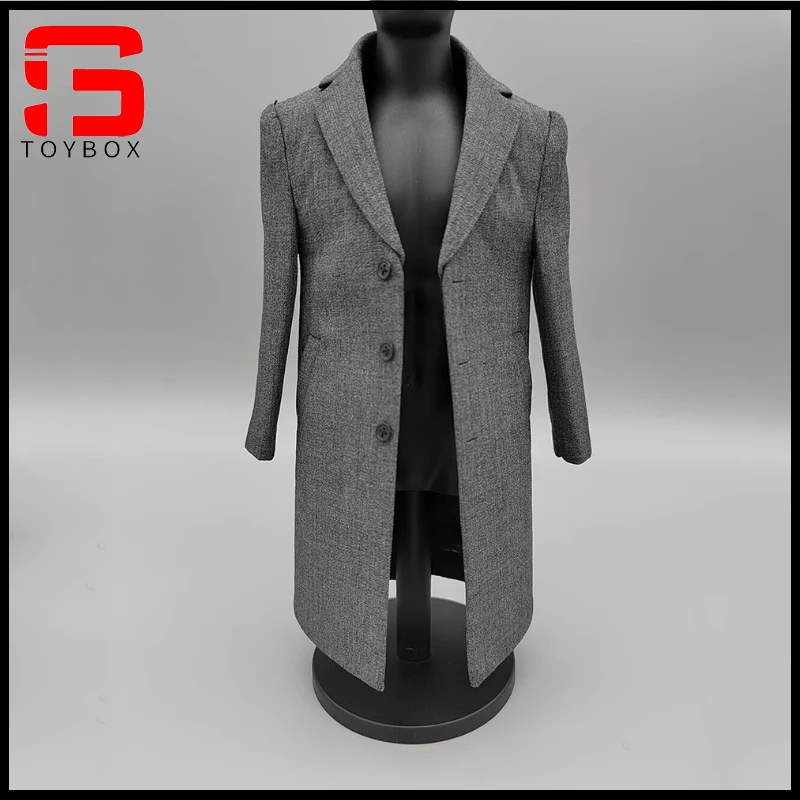 Toy Center 1/6 Scale Grey Suit Coat Windbreak Clothes Model Fit 12 Pollici Soldier Standard Muscle Action Figure Body