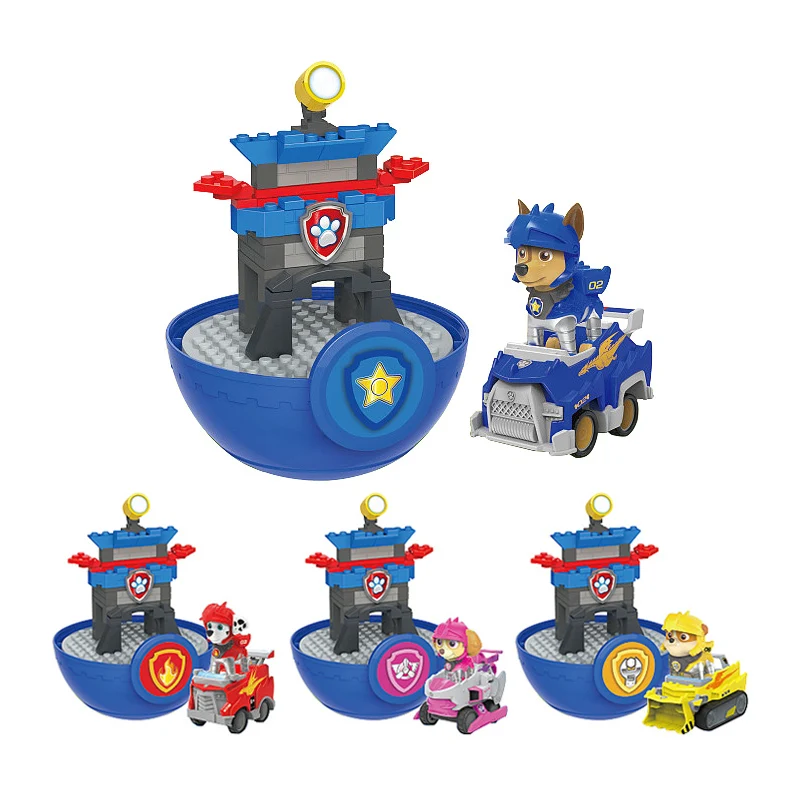 Rescue Knight Paw Patrol Tower Patrulla Cina Captain Puppy Patrol Toy Set Rescue Base Comando Center Block Toys Regalo Di Natale
