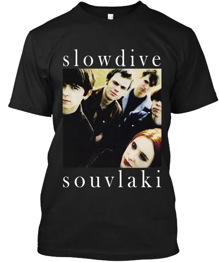 Nwt Slowdive Souvlaki English Indie Rock Band Music Album Graphic T-Shirt S-4Xl Maniche Lunghe O Corte