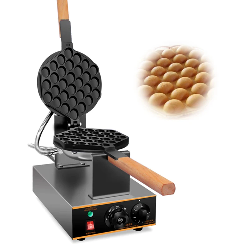 Elettrico Commerciale 110V /220V Antiaderente Pan Egg Bubble Waffle Maker Eggettes Puff Cake Iron Maker Machine Bubble Egg Cake Forno