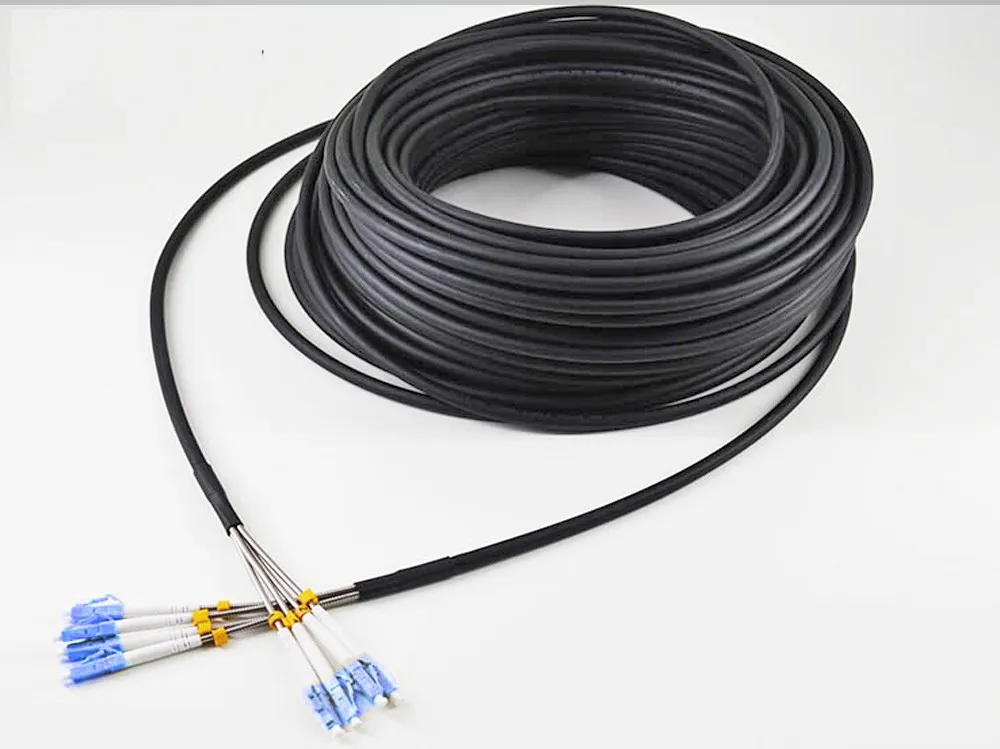 Firstfiber Lc Upc Sm Cpri All'Aperto 4 Core Ftta Cavo Patch Patch Cord G652 Stazione Base Lszh 25 M 50 M 100 M 200 M 300 M 400 M