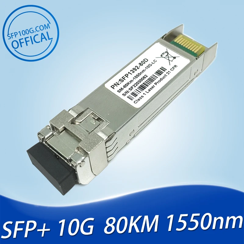Accedian 7Sp-402 Adtran 1442480F1 1442480G1C 1442480 G1 Adva 1061701812 Modulo Ricetrasmettitore Sfp + Smf 1550Nm 80Km 10Gbase-Zr