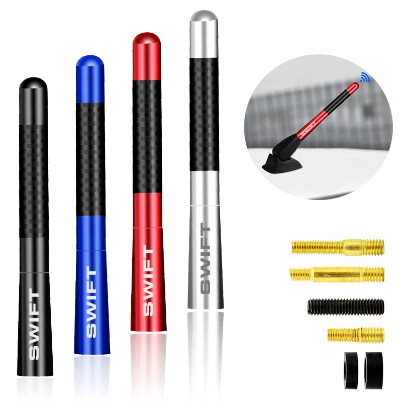 Antenna Radio Corta In Fibra Di Carbonio Per Suzuki Swift Car Styling
