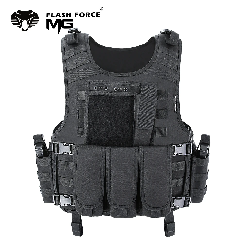 Mgflashforce Molle Airsoft Vest Gilet Tattico Plate Carrier Swat Fishing Hunting Paintball Vest Military Army Armor Police Vest