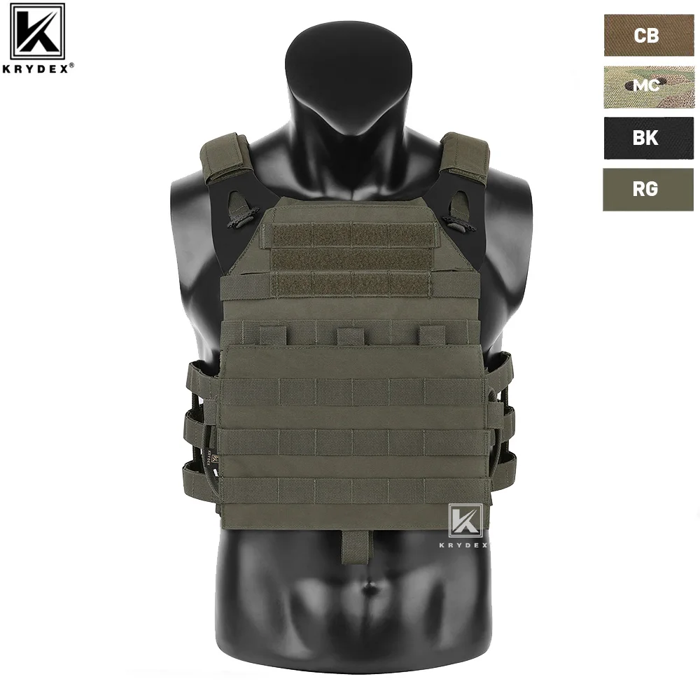 Krydex Tactical Vest Jpc 2.0 Jumper Plate Carrier Front Molle Flap Armatura A Sgancio Rapido Airsoft Military Paintball Cs Vest