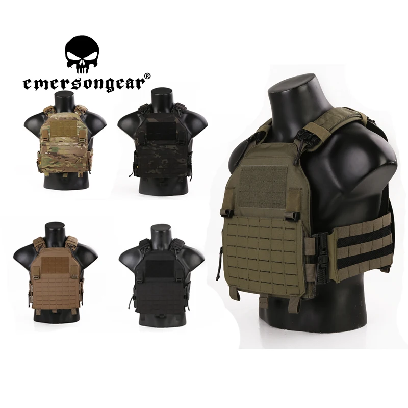 Emersongear Gilet Tattico Assault Plate Carrier Roc Lavc Lvac Body Armor Molle Caccia Leggera Escursionismo Combattimento Nylon Em7404