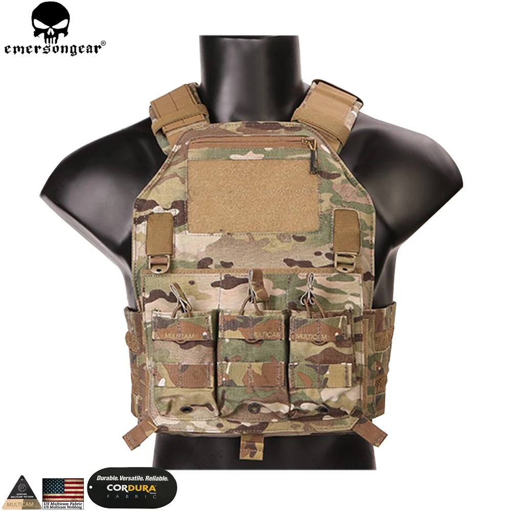 Emersongear Molle Vest 420 Plate Carrier Gilet Da Caccia Militare Paintball Tactical Molle Vest Chest Rig Multicam Tropic Emerson