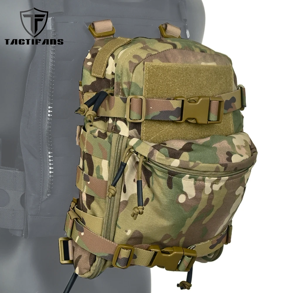 Tactifans Mini Borsa Per L'Idratazione Molle Water Back Panel Military Vescica Pocket Gilet Tattico Airsoft Plate Carrier Attachment Pack