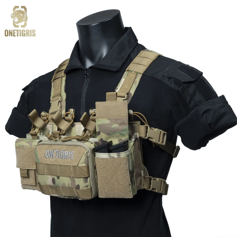 Onetigris Tactical Molle Chest Rigs X Harness Military Jpc Hunting Airsoft Magazine Pouch Tactical Plate Carrier Vest Equipment