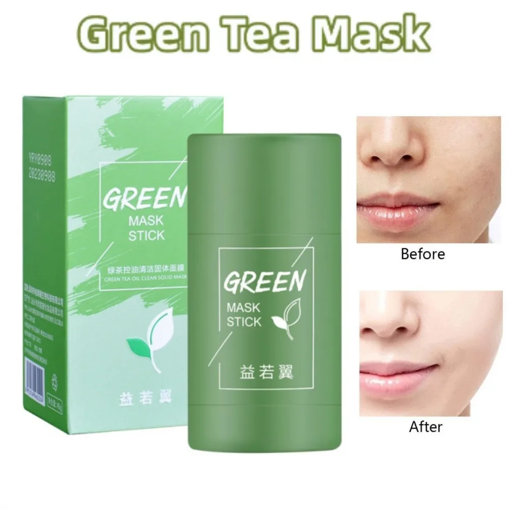 Maschera Al Tè Verde Stick Oil Control Clearing Solid Mask Rimozione Dei Punti Neri Maschera Detergente Idratante Cura Della Pelle Del Viso Salute Di 