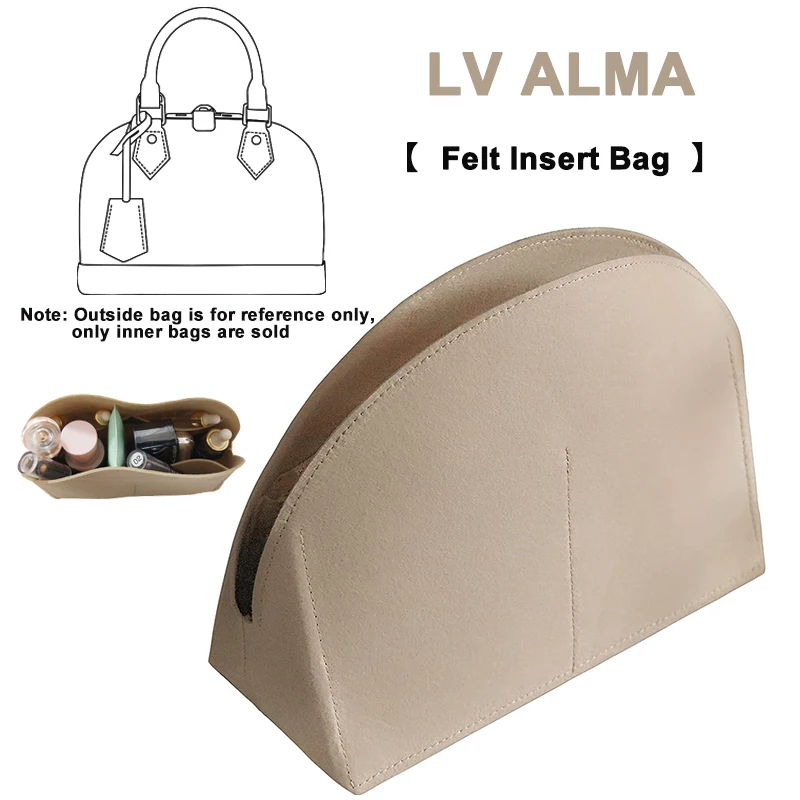 Evertoner Borsa Per Organizer Per Borsa Con Inserto In Feltro Adatta Per Lv Lr Bb Pm Borsa Per Inserto In Borsa Borsa Da Viaggio Portatile Base Cosmet