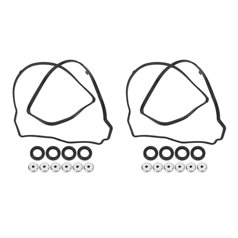 2 Set Valve Cover Gasket Set 12030-Pnc-000 For Acura Rsx Base & Type S K20A K20A2 K20A3 K20Z1