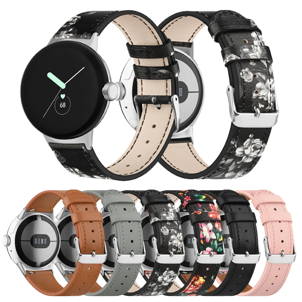 Per Google Pixel Watch Strap Cinturino In Vera Pelle Per Google Pixel Watch Band Sostituzione Cinturino Regolabile Per Cinturino