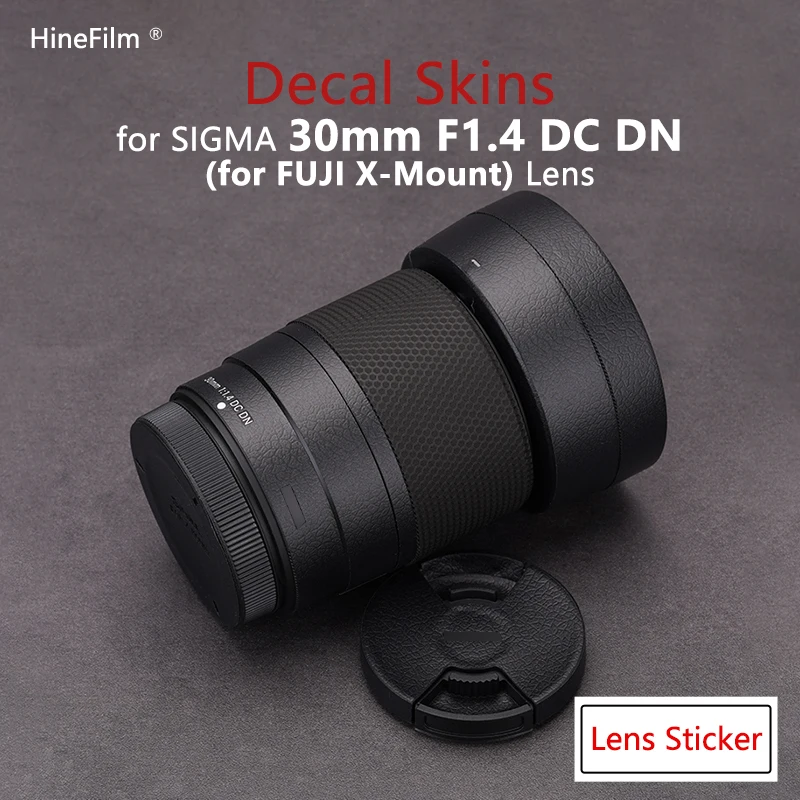 Sigma 30 1.4 Fuji Mount Lens Premium Decal Skin Per Sigma 30Mm F1.4 Dc Dn Protezione Contemporanea Pellicola Protettiva Antigraffio Adesivo