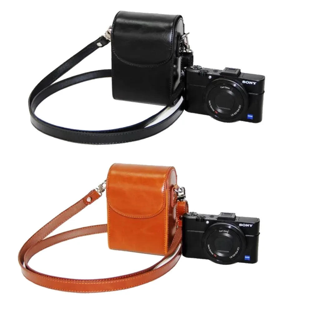 Cuoio Camera Bag Case Cover Per Panasonic Dmc Sz3 Sz9 Xs3 Ft5 Lx7 Lf1 F5 Per Leica V-/Lux30/Lux40/Leica-C
