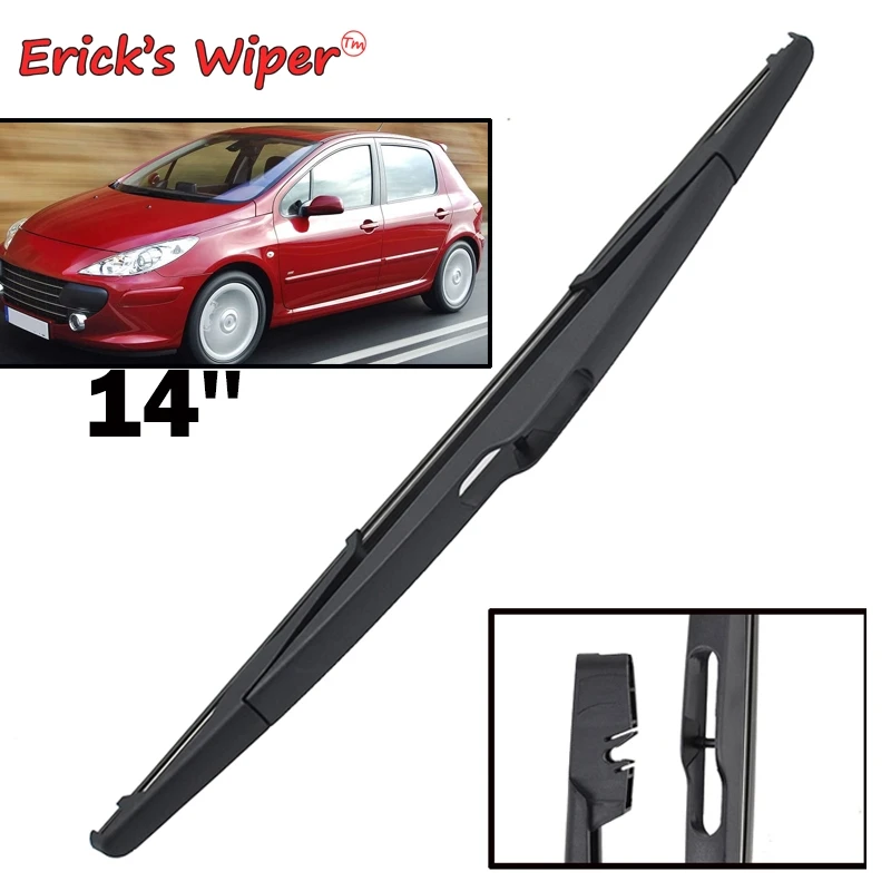 Ener'S Wiper 14 "Spazzola Tergicristallo Posteriore Per Peugeot 307 2001 - 2008 Parabrezza Parabrezza Pulito Portellone Finestra Spazzola Antipioggia 