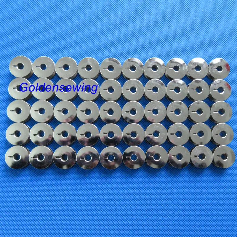 50 Pz Bobine In Acciaio Scanalato 9033 S Per Pfaff 138 238 438 1222 Creativo 2124