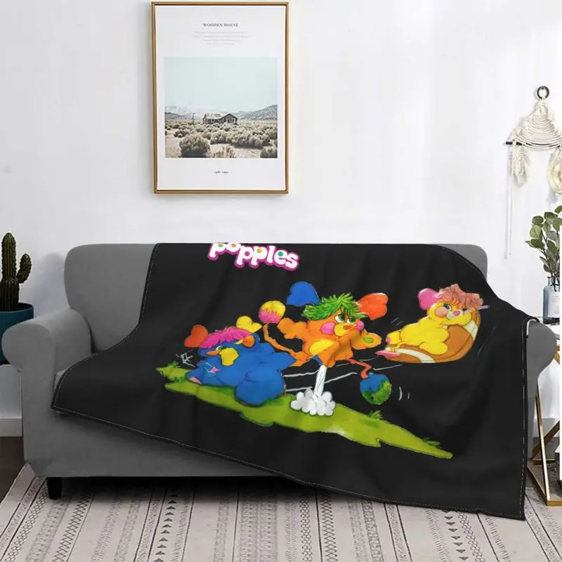 Popples 80S Cartoon Blanket Home Thicken High-Quality Faux Fur Throw Mechanical Wash