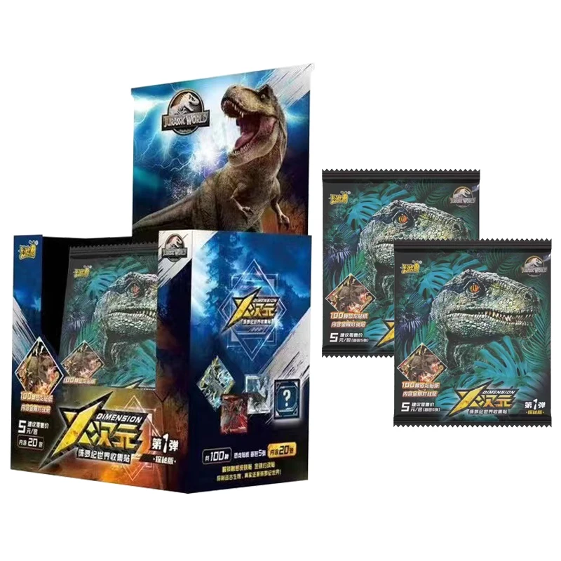 New Jurassic Dinosaur World Film Cards Collection Fantascienza Adventure Rare Series Gioco Da Tavolo Periferico Flash Card
