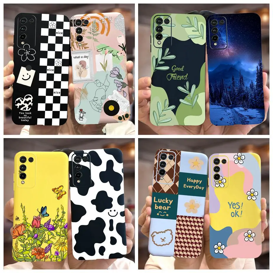 Per Huawei Honor 10X Lite Case Dnn-Lx9 New Fashion Candy Painted Cover Per Honor10X Lite Honor 10 X Lite Custodie Per Telefoni Soft Bumper