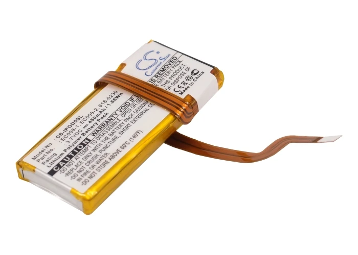 450Mah Ec008 Ec008-1 Ec008-2 616-0230 616-0229 616-0227 616-0412 616-0392 Batteria Per Apple Ipod Classic 80Gb Ipod Classic 6Th