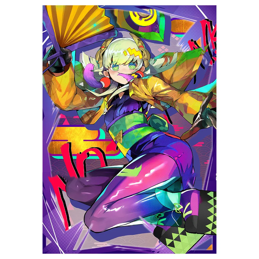 Maniche Olografiche Muslimiche Yugioh Card Sleeves Illustrazione Anime Protector Card Cover Per Giochi Da Tavolo Carte Collezionabili