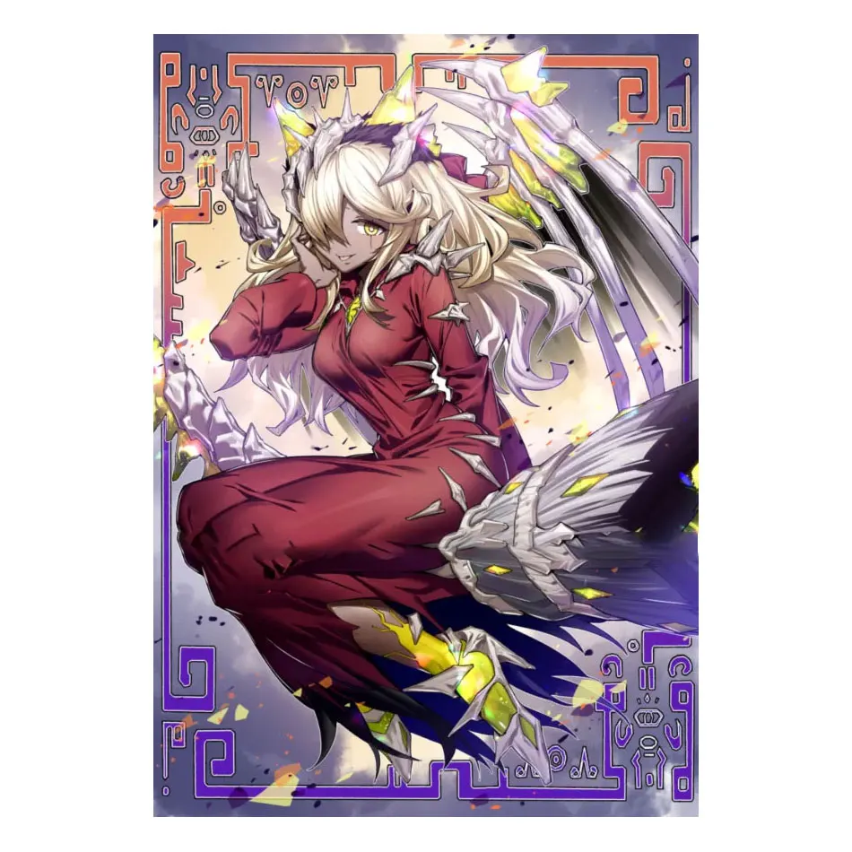 Maniche Olografiche Muslimiche Yugioh Card Sleeves Illustrazione Anime Protector Card Cover Per Giochi Da Tavolo Carte Collezionabili