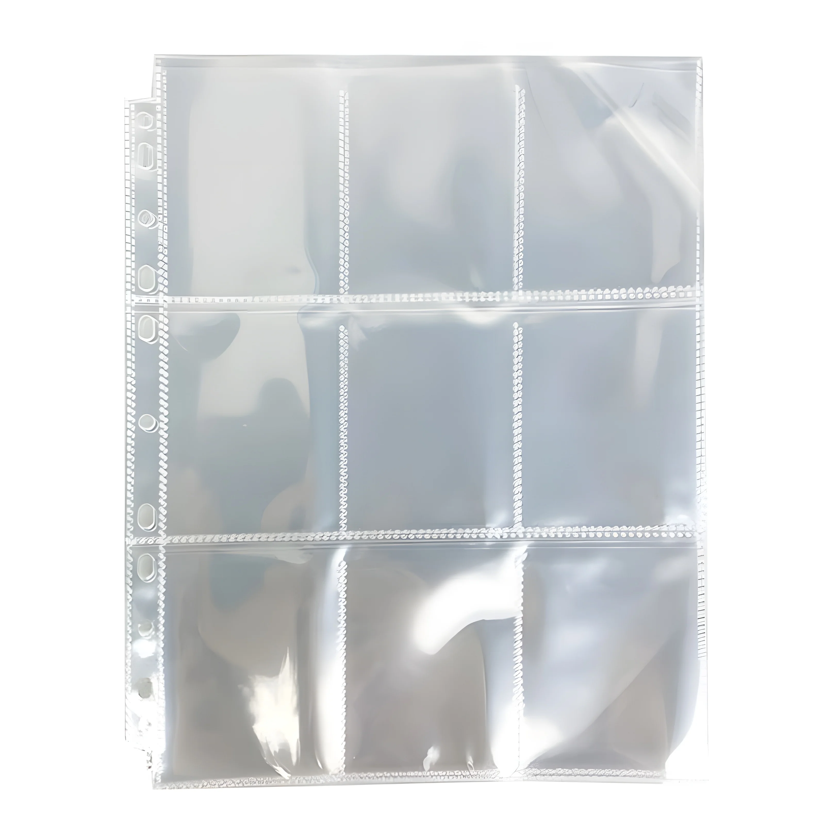 9-Card Protector Sleeves Pocket Gaming Trading Card Yugioh Card Album Pagine Fogli Raccoglitore Per Adesivi Timbri Archiviazione Pagina Carta