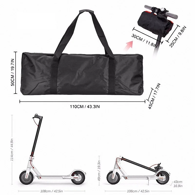 Borsa Da Trasporto Impermeabile Borsa Portaoggetti Per Scooter Per Xiaomi Mijia M365/M187/Pro Ninebot Es1/2/3/4 E-Twow S2 Borsa Per Scooter Elettrico