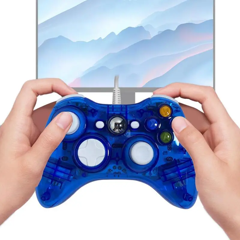 Gamepad Trasparente Per Giochi Video Cablati Xbox Joystick Per Xbox 360 Pc Joypad Clear Gamepad Console Joystick Di Gioco Regali