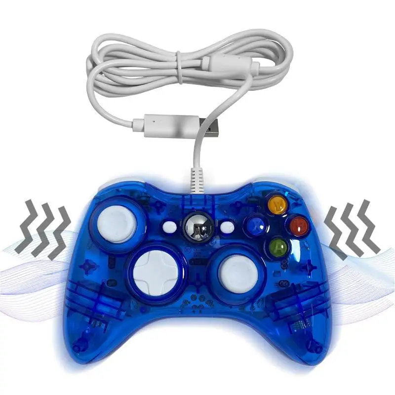 Gamepad Trasparente Per Giochi Video Cablati Xbox Joystick Per Xbox 360 Pc Joypad Clear Gamepad Console Joystick Di Gioco Regali