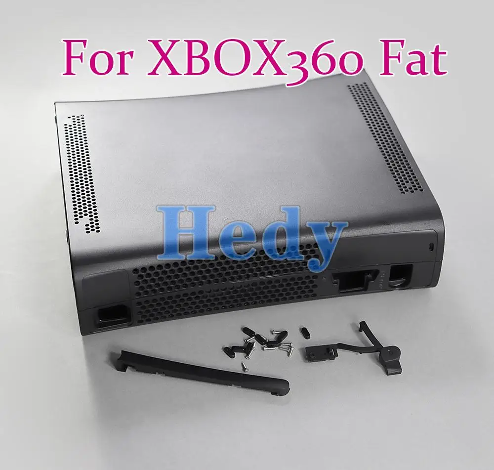 1Set Custodia Completa Per Console Xbox 360 Fat Colore Nero Bianco Per Xbox 360 Fat Console Housing House Shell Avere Logo