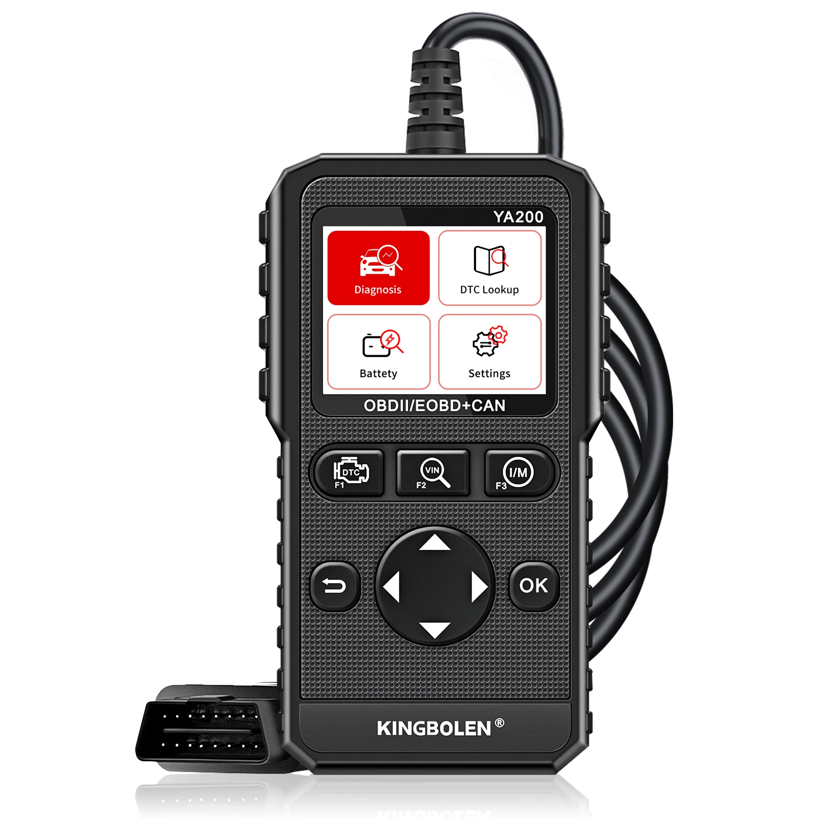 Kingbolen Ya200 Obd2 Scanner Automotive Dtc Lookup Check Engine Light Car Diagnostic Tool Scanner Aggiornamento Gratuito Test Della Batteria