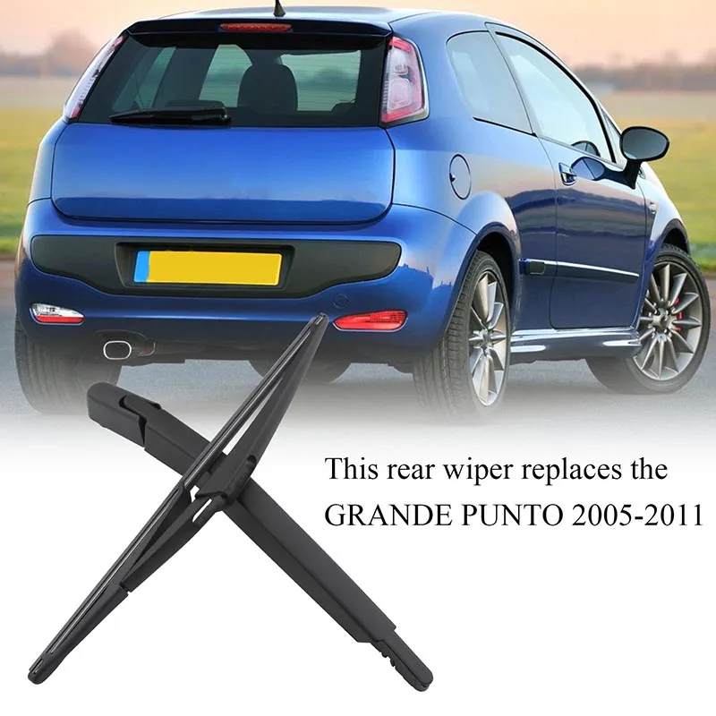Spazzola Tergicristallo Posteriore Per Fiat Grande Punto 2005-2011 Parabrezza Parabrezza Portellone Finestra Spazzola Antipioggia