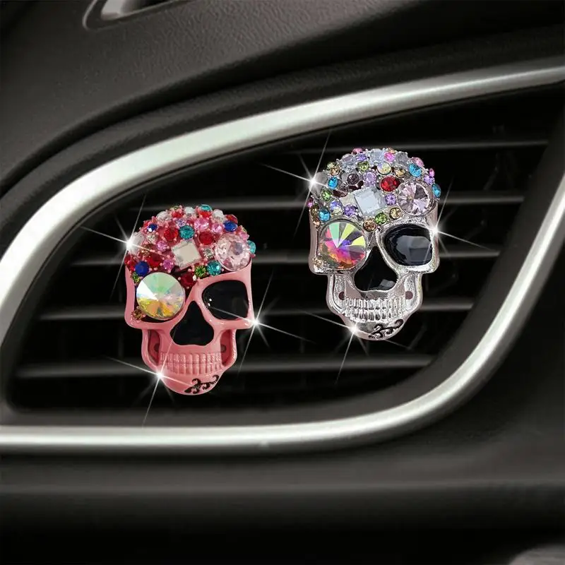 Skull Head Deodorante Per Auto Vent Clips Outlet Vent Profumo Diffusore Di Aromi Per Auto Fragranze Profumo Per Accessori Interni Auto