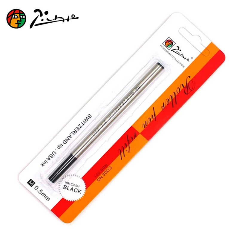 1 Pz Rollerball Ricariche Gel Tipo Di Vite Ricarica Adatto Per Montblanc Di Picasso - Black Gel Ink Refill 0.7 O 0.5